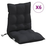 Cumpara ieftin Perne scaun cu spatar mic, 6 buc., negru, textil oxford