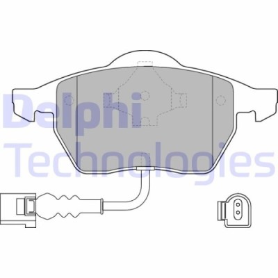 Delphi set placute frana, frana disc foto