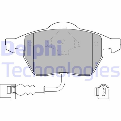 Delphi set placute frana, frana disc