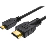 Cablu HDMI - Micro HDMI 3m, Conectori Auriti, Compatibil Sony, Samsung, Toshiba, Philips, Panasonic