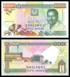 TANZANIA █ bancnota █ 1000 Shillings █ 1990 █ P-22 █ UNC █ necirculata