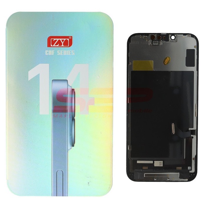 LCD+Touchscreen cu Rama Apple iPhone 14 BLACK COF INCELL