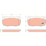 TRW set placute frana, frana disc Cotec