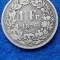 ELVETIA 1 FRANC 1876 , argint