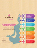 Set betisoare parfumate 7 Chakre, 49 buc - Sattva Ayurveda