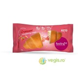 Croissant Proteic cu Crema de Capsuni Low-Carb fara Zahar 65g