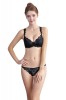 K608-1 Lenjerie deux pieces cu sutien cu bretele accesorizate cu fundite si chilot slim