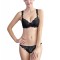 K608-1 Lenjerie deux pieces cu sutien cu bretele accesorizate cu fundite si chilot slim