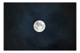 Tablou Canvas Lună și Cerul Noapții, Artă de Calm și Seninătate, 39 x 26 cm, CMCLASS