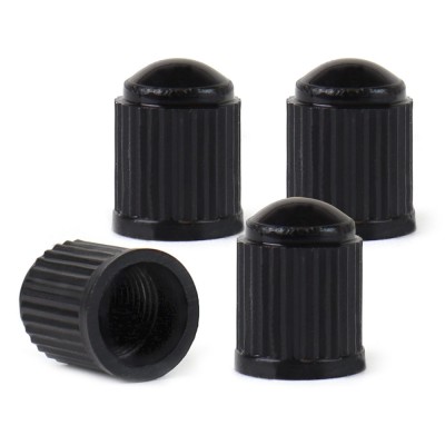 Set 4 capacele auto din plastic pentru ventil, culoare Neagra AVX-AM02623 foto