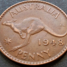 Moneda istorica 1 PENNY - AUSTRALIA, anul 1948 *cod 4200 = excelenta