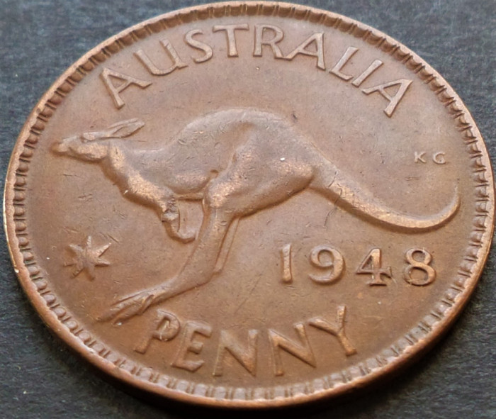 Moneda istorica 1 PENNY - AUSTRALIA, anul 1948 *cod 4200 = excelenta