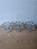 Lot de 3 sfesnice sticla