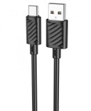 Cablu Date si Incarcare Hoco X88 USB-A la USB-C 3A, 1m, Negru