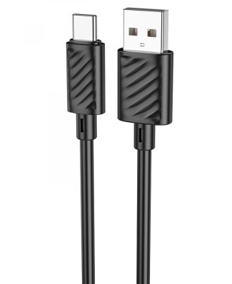 Cablu Date si Incarcare Hoco X88 USB-A la USB-C 3A, 1m, Negru foto