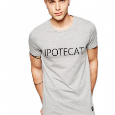 Tricou gri barbati - Ipotecat - S