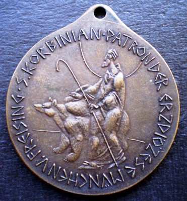 5.034 GERMANIA M&amp;Uuml;NCHEN FREISIG SAINT CORBINIAN HEILIGER KORBINIAN 739-1989 foto