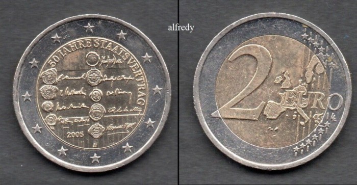 AUSTRIA 2005, 2 euro Tratat