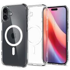 Husa iPhone 16 Spigen Ultra Hybrid MagSafe, alb foto