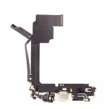Flex Incarcare iPhone 15 Pro Max, Alb Titanium, Mufa Alimentare, Piesa Schimb