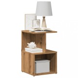 VidaXL Noptiere, 2 buc., stejar artizanal, 35x35x55 cm, lemn prelucrat
