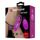 Vibrator clitoridian cu 12 moduri de vibratie PRETTY LOVE &ndash; WILD RABBIT (10.8cm)