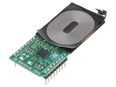 Placă &amp;Icirc;ncărcare Inducție QI Receiver Click 3.3V/5V GPIO I2C foto