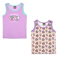 Set Maiouri Copii, Minnie &amp; Daisy, 2 Bucăți, Culoare Lila și Somon, Fete, Fără M&acirc;neci