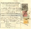Foaie de expediție poștală 1916