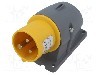 Conector alimentare AC, IEC 60309, IP44, 16A, 130V, 130V AC, 3 pini, AMPHENOL - 2CMA193289R1000