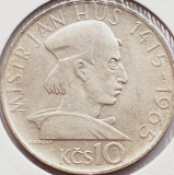 575 Cehoslovacia 10 korun 1965 Jan Hus km 58 argint, Europa