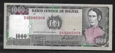 Bolivia 1000 Pesos Bolivianos 1982 -UNC foto