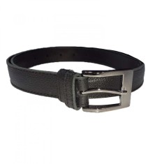 Curea din piele naturala pentru baieti 110 cm Mini Junior CRE-2, Negru foto