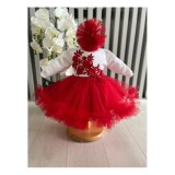 Cumpara ieftin Rochita Botez Ann, Rosu si Alb - DPH66