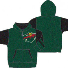 Minnesota Wild hanorac cu glugă pentru copii Faceoff Colorblocked Fleece Full-Zip - Dětské XL (14 - 16 let)