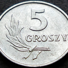 Moneda 5 GROSZY - POLONIA, anul 1971 *cod 182 = UNC