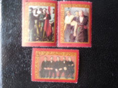Serie timbre pictura stampilate Polonia timbre arta timbre picturi foto