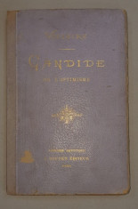 CANDIDE OU L&amp;#039;OPTIMISME par VOLTAIRE, ILUSTRATIONS de ADRIEN MOREAU - PARIS, 1895 foto