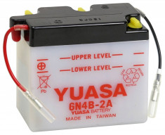 Yuasa baterie scuter maxiscuter 6N4B-2A 102x48x96 6V 4Ah 35A Suzuki foto