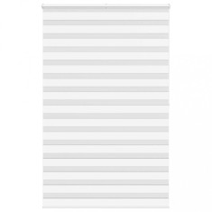 Jaluzea tip zebra alb lățime țesătură 135,9 cm poliester foto