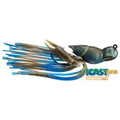 Creatura Live Target Hollow Crawfish Jig, Mud / Blue, 4.5cm, 14g foto