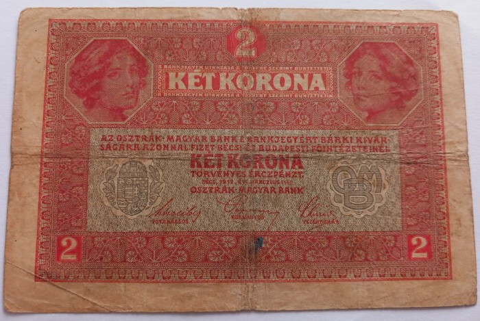 Austro-Ungaria , 2 Coroane 1917