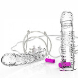 Manson transparent electric pentru penis, 145mm, cod produs ps-13-a