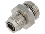 Fiting cu filet din alamă nichelată, 8mm, max. 15bar