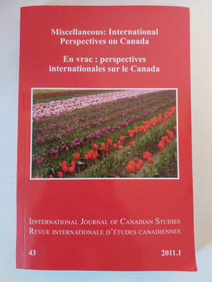 International Perspectives on Canada, International Journal of Canadian Studies foto