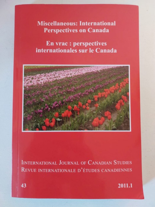 International Perspectives on Canada, International Journal of Canadian Studies