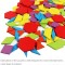 Joc montessori tip Tangram 155 piese din lemn - CX-19832