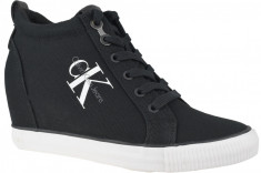 Incaltaminte sneakers Calvin Klein Ritzy Canvas R3551BLK pentru Femei foto