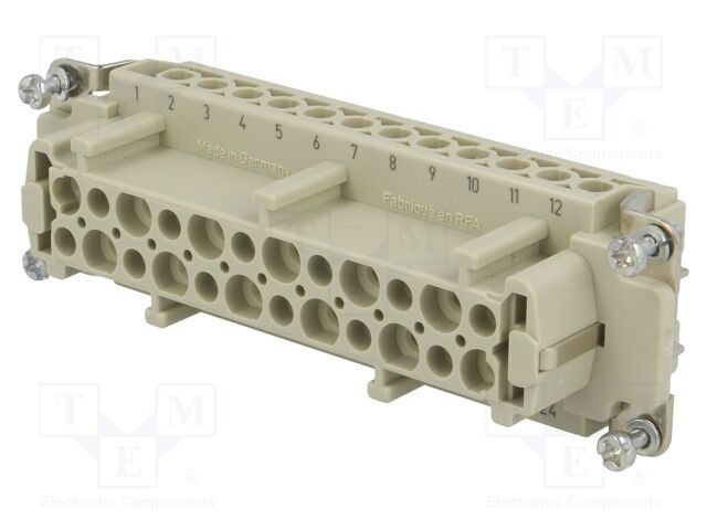 Conector HARTING Han&reg; Ex 24 PE mamă 16A 90V inserturi contact HDC