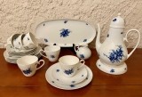 SET DE CAFEA DE 22 PIESE- ROSENTHAL- ROMANZE IN BLAU- DESIGNER BJORN WIINBLAD